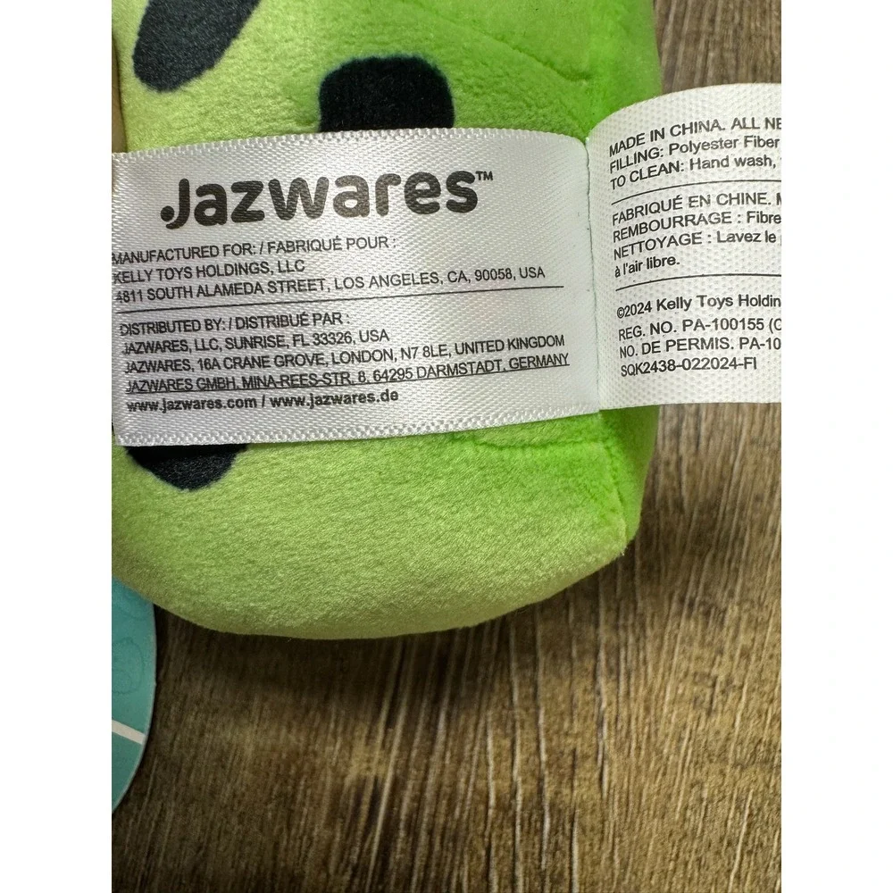 Squishmallows Wendy the Frog 3.5 inch Plush Backpack Clip Green Spotted Jazwares - Picture 3 of 8